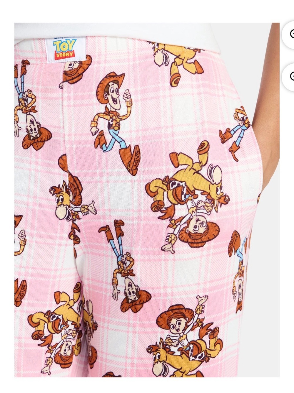 Women’s Toy Story Jesse and Bullseye Hacci Knit Wide Leg Sleep Pants - Medium - Picture 5 of 5